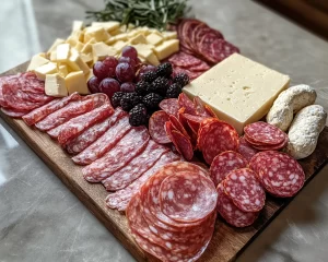 Charcuterie Board: Budget Salami and Brie Charcuterie Board in 20 Minutes
