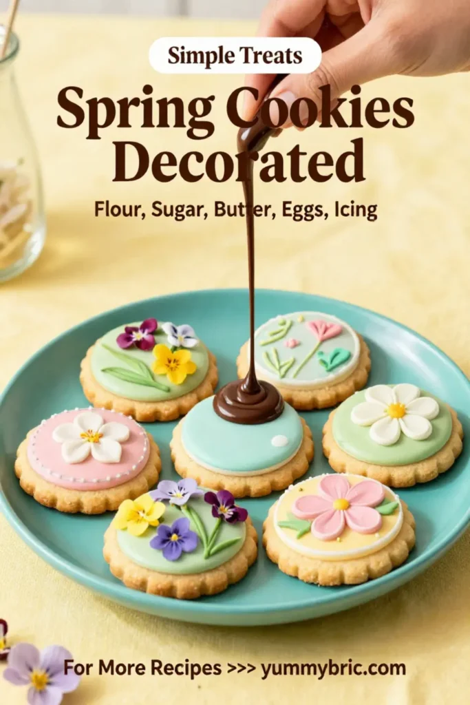 Spring Cookies Decorated Simple for a Cheerful Celebration