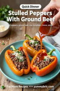 Stuffed Peppers With Ground Beef