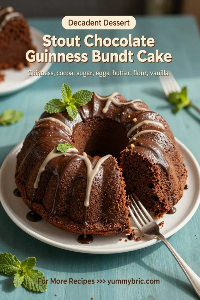 Stout Chocolate Guinness Bundt Cake