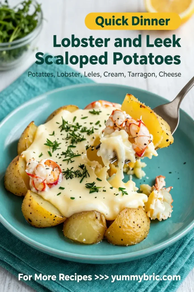 Scalloped Potatoes: Lobster and Leek Scalloped Potatoes With Tarragon in 45 Minutes