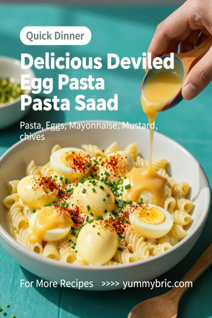 Delicious Deviled Egg Pasta Salad