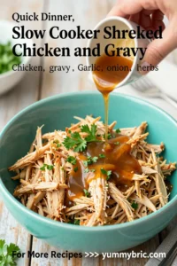 Slow Cooker Shredded Chicken and Gravy