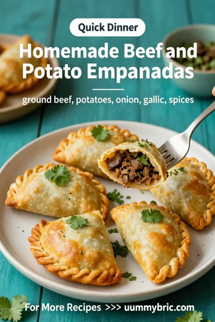 Ground Beef Recipes: Homemade Beef and Potato Empanadas in 35 Minutes
