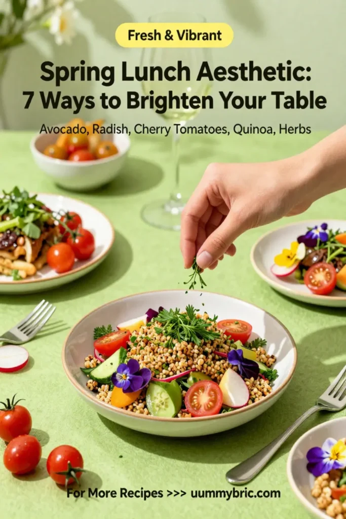 Spring Lunch Aesthetic: 7 Ways to Brighten Your Table