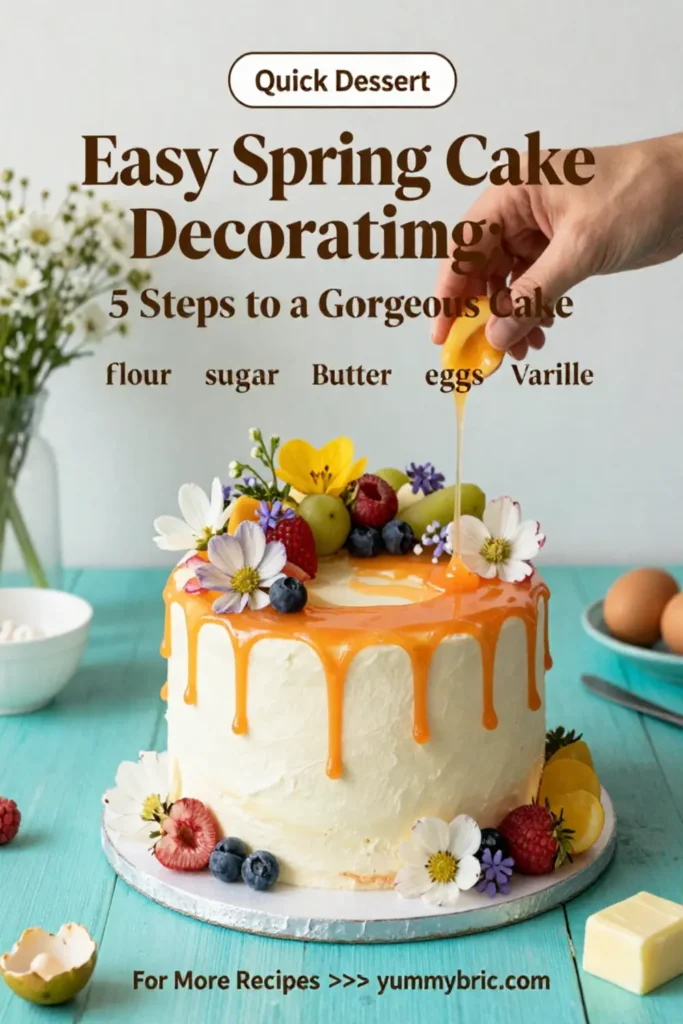 Easy Spring Cake Decorating: 5 Steps to a Gorgeous Cake