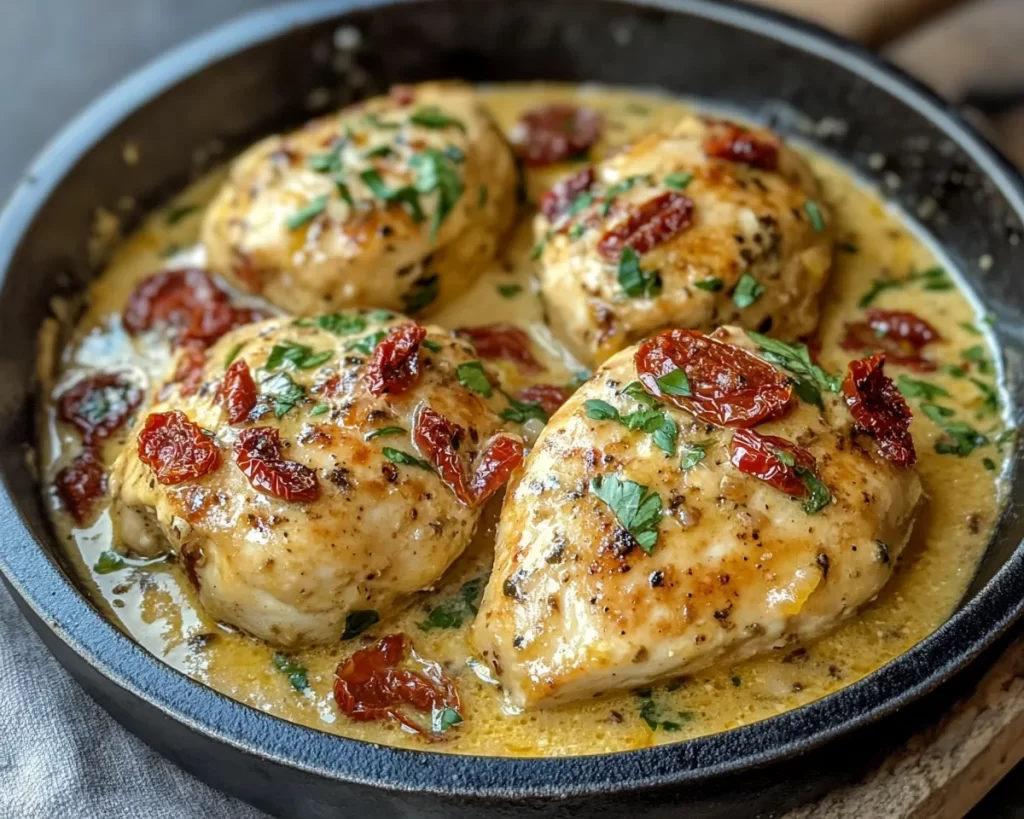 Easy Dinner Recipes: Creamy Marry Me Chicken With Sun Dried Tomatoes in 25 Minutes
