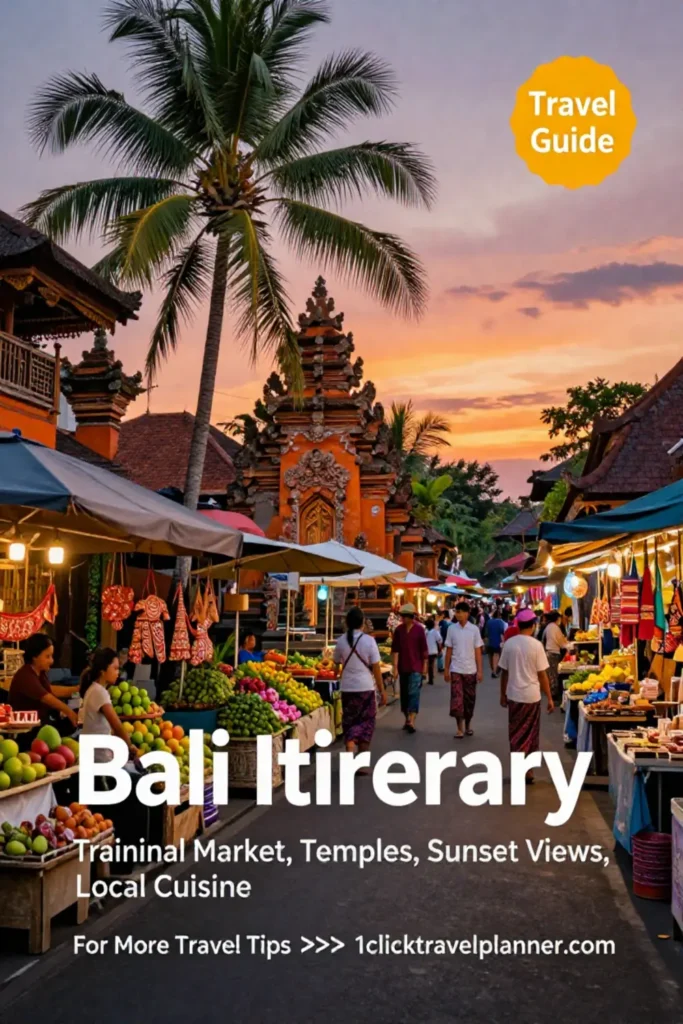 Bali Itinerary 🌴 The Plan Everyone Saves