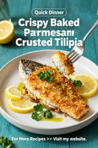 Easy Dinner Recipes: Crispy Baked Parmesan Crusted Tilapia in 20 Minutes