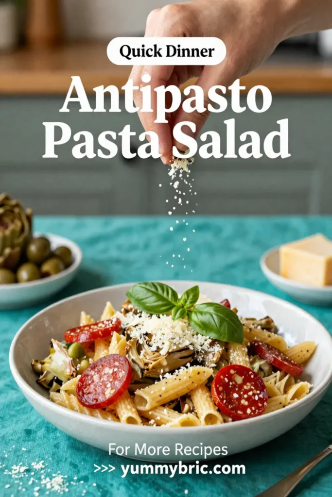 Pasta Salad Recipes: Antipasto Pasta Salad With Artichokes and Pepperoni in 20 Minutes