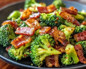 Broccoli Salad: Honey Mustard Bacon Broccoli Salad in 15 Minutes