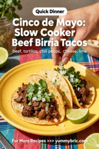 Cinco de Mayo: Slow Cooker Beef Birria Tacos for Cinco de Mayo in 15 Minutes Prep