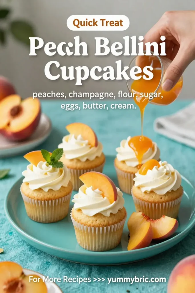 Peach Bellini Cupcakes