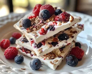 Healthy Snacks: Greek Yogurt Bark With Mixed Berries and Honey in 10 Minutes