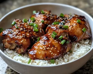 Chicken Thigh Recipes: Sticky Teriyaki Chicken Thighs With Jasmine Rice in 30 Minutes