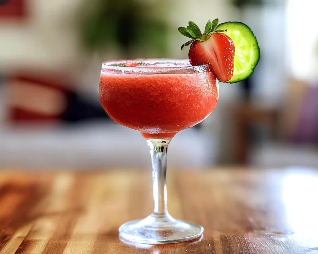 Cinco de Mayo: Frozen Strawberry Jalapeño Margarita for Cinco de Mayo in 10 Minutes