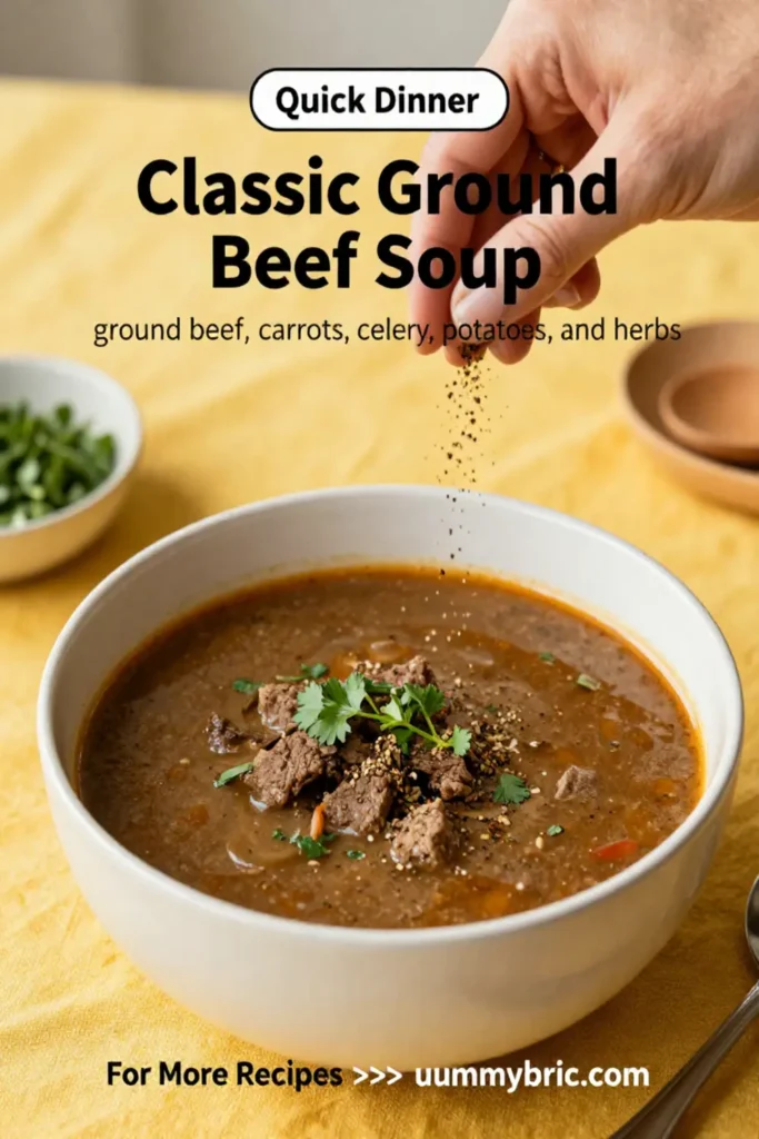 Classic Ground Beef Soup