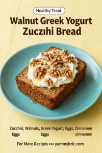 Walnut Greek Yogurt Zucchini Bread