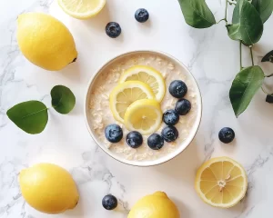 Overnight Oats: Lemon Curd and Blueberry Overnight Oats in 5 Minutes