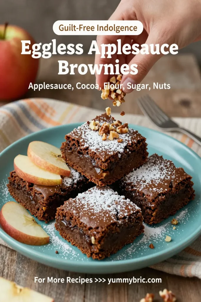 Eggless Applesauce Brownies