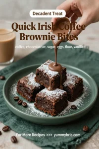 Quick Irish Coffee Brownie Bites