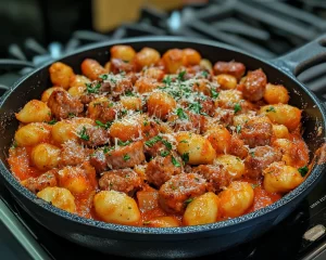 Recipes: Creamy Roasted Red Pepper and Sausage Gnocchi in 20 Minutes