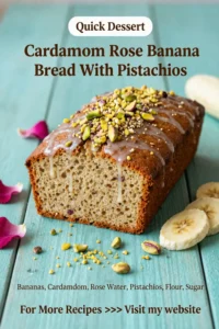 Banana Bread Recipe: Cardamom Rose Banana Bread With Pistachios in 35 Minutes