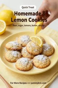 Homemade 3 Ingredient Lemon Cookies