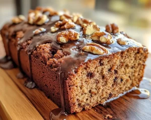 Banana Bread Recipe: Espresso Walnut Banana Bread With Maple Glaze in 35 Minutes
