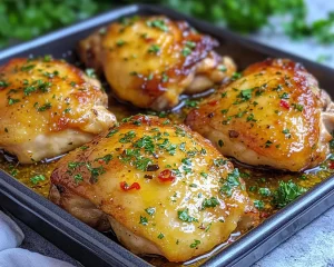 Chicken Thigh Recipes: Honey Lemon Glazed Sheet Pan Chicken Thighs in 30 Minutes
