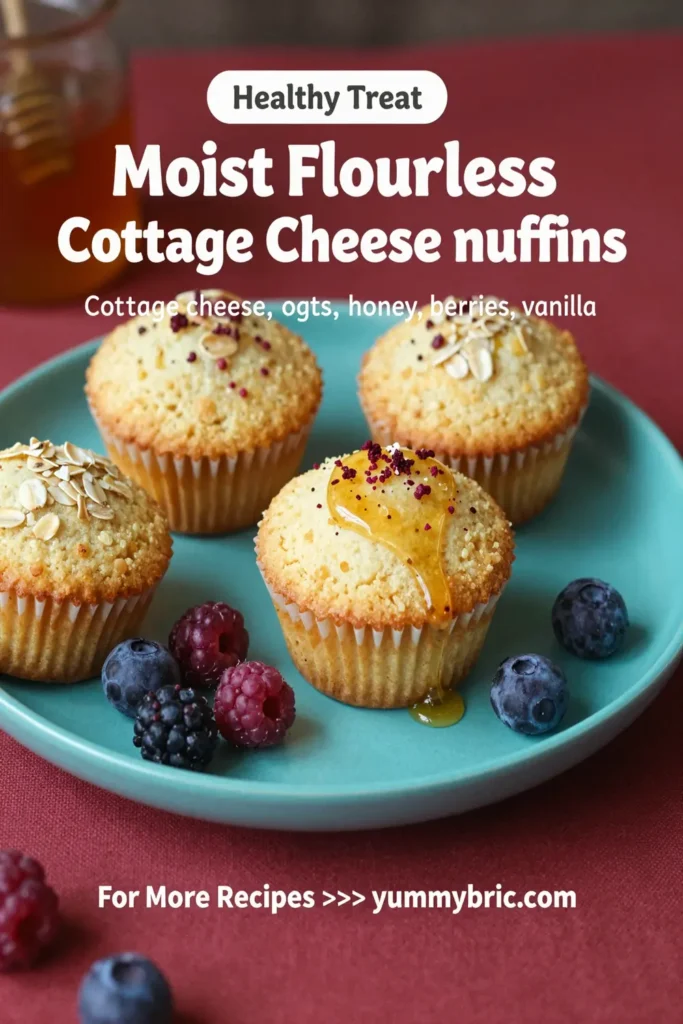 Moist Flourless Cottage Cheese Muffins