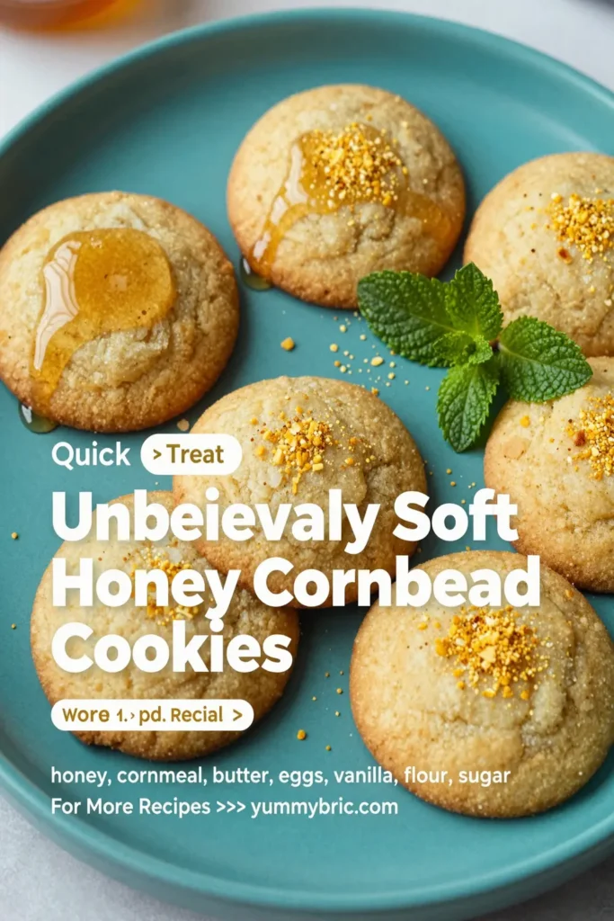 Unbelievably Soft Honey Cornbread Cookies
