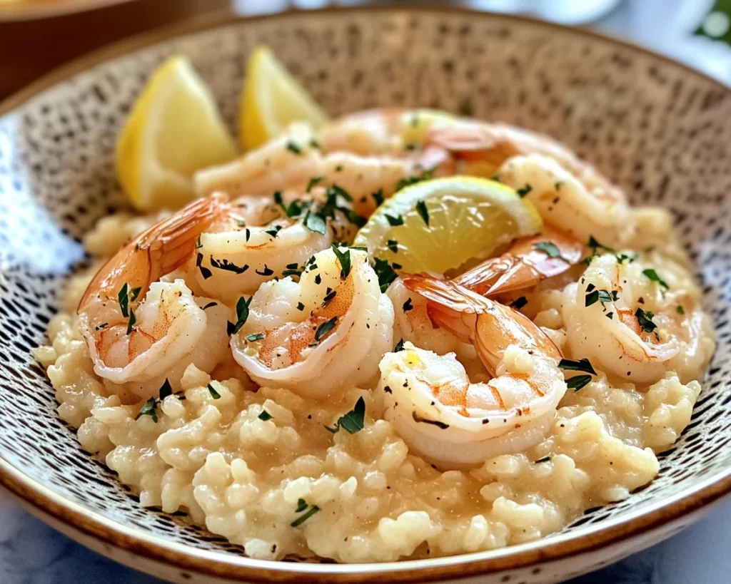 Dinner Ideas: Creamy Lemon Shrimp Risotto for Date Night in 30 Minutes