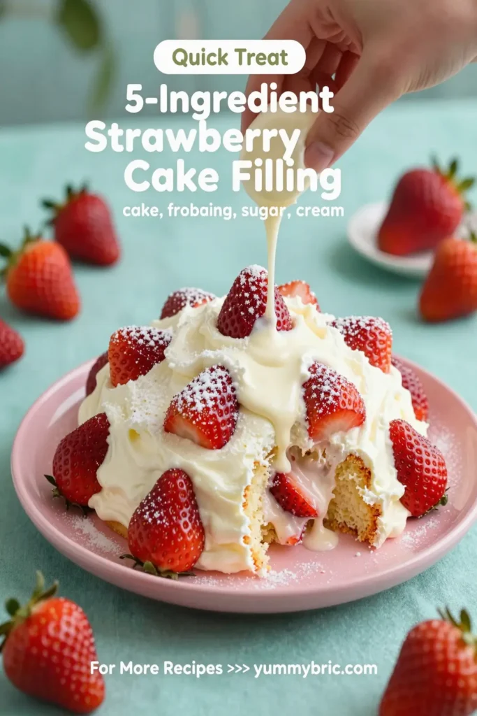 5-Ingredient Strawberry Cake Filling