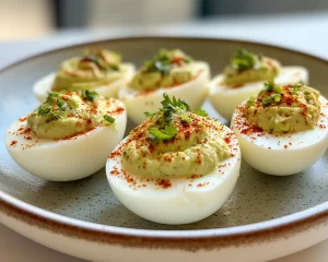 Deviled Eggs: Avocado Deviled Eggs With Lime and Cilantro in 15 Minutes