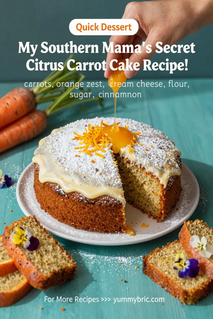 My Southern Mama'S Secret Citrus Carrot Cake Recipe!