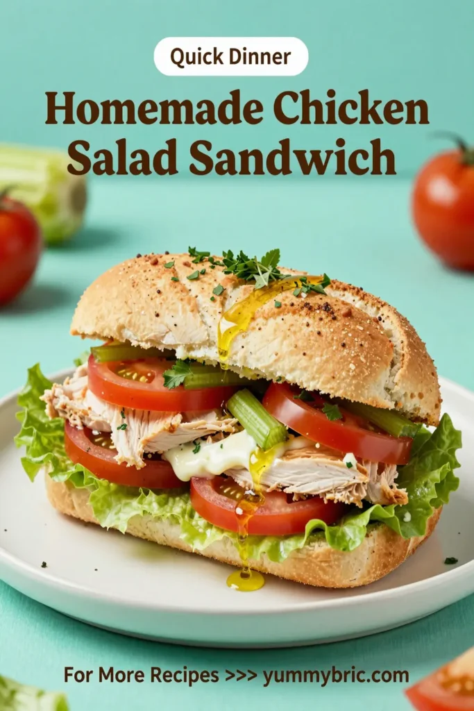 Homemade Chicken Salad Sandwich