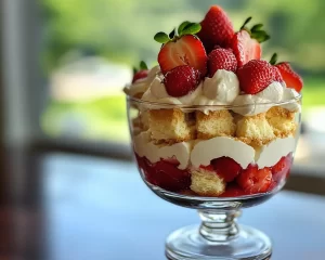 Strawberry Shortcake: Strawberry Shortcake Trifle With Angel Food Cake in 20 Minutes
