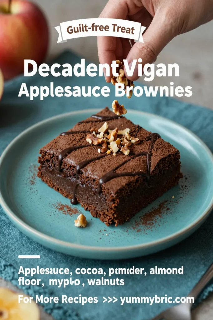 Decadent Vegan Applesauce Brownies
