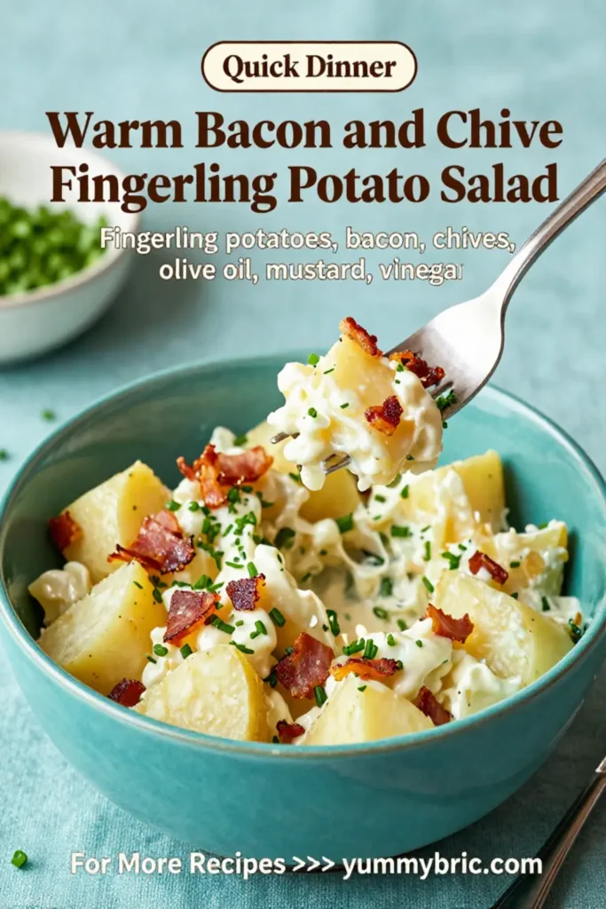 Potato Salad: Warm Bacon and Chive Fingerling Potato Salad in 25 Minutes