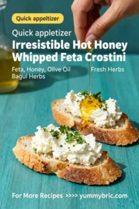 Irresistible Hot Honey Whipped Feta Crostini