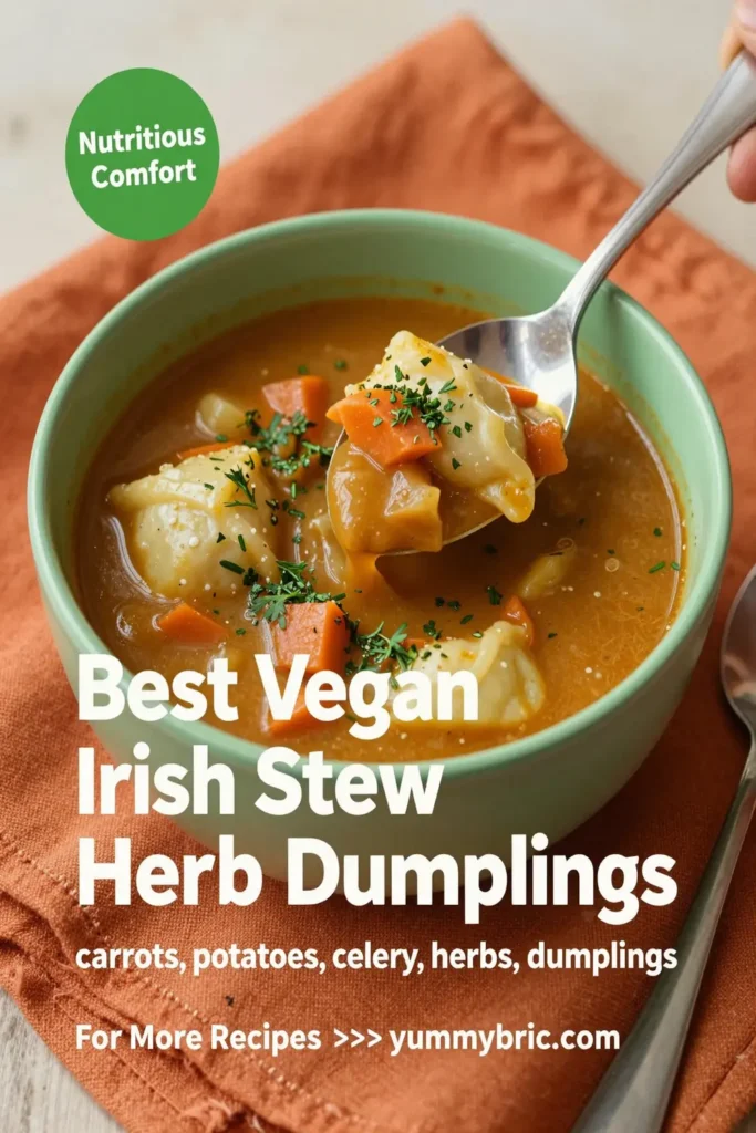 Best Vegan Irish Stew With Herb Dumplings