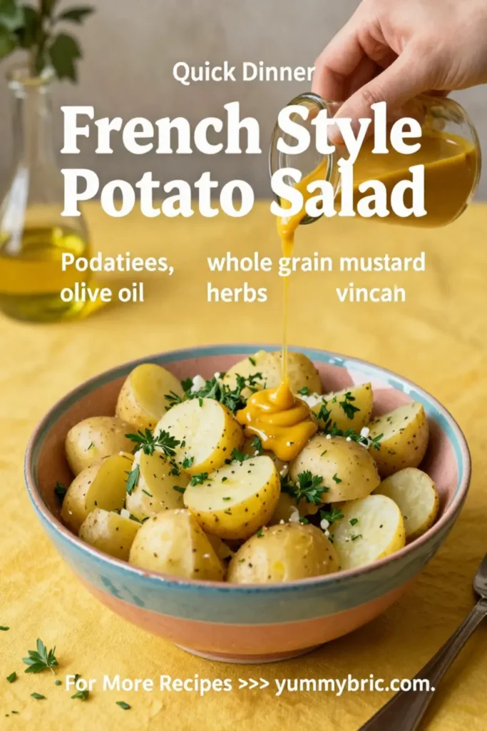 Potato Salad: French Style Potato Salad With Whole Grain Mustard in 20 Minutes