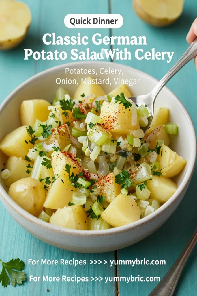 Classic German Potato Salad With Celery