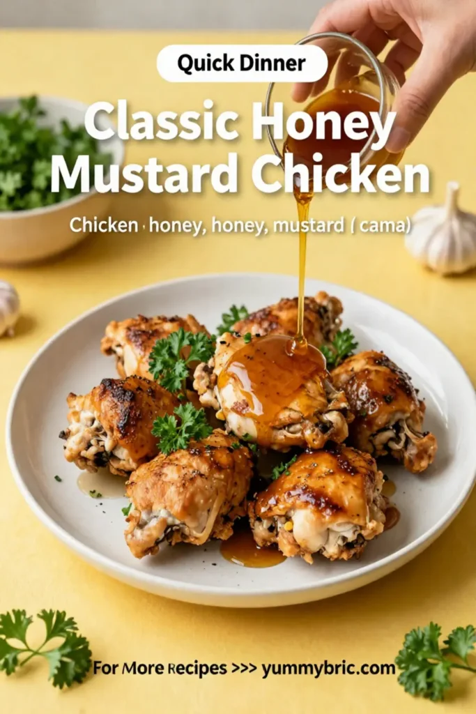 Classic Honey Mustard Chicken Thighs