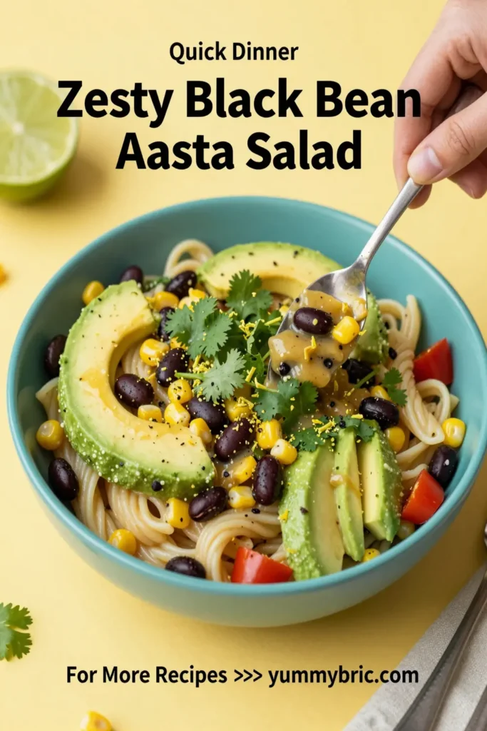 Zesty Black Bean Pasta Salad