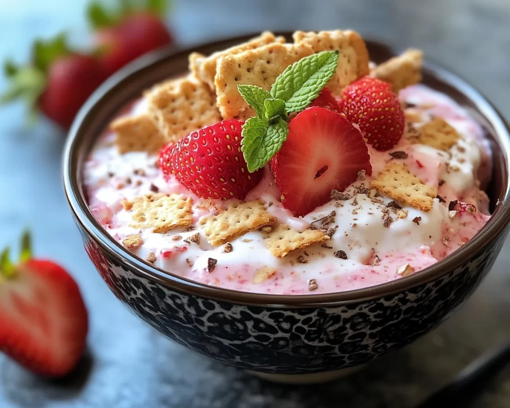 Overnight Oats: Strawberry Cheesecake Overnight Oats With Graham Cracker in 5 Minutes