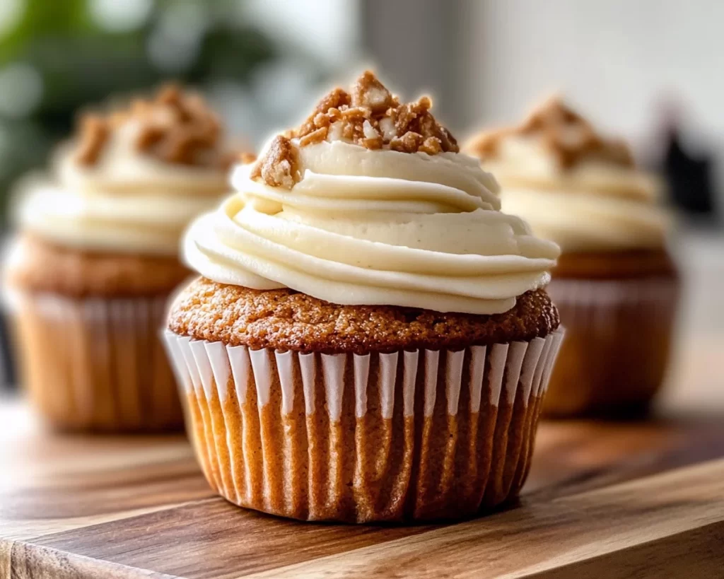 Carrot Cake: Cream Cheese Swirl Carrot Cake Cupcakes in 30 Minutes