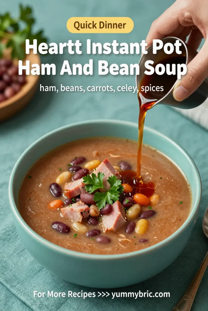 Hearty Instant Pot Ham And Bean Soup