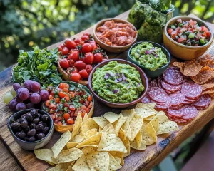 Charcuterie Board: Loaded Guacamole and Chip Cinco de Mayo Board in 20 Minutes